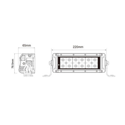 EMARK OEM Car Roof Dual Roof LED Light Bar 84w 7.5 Inch for Power Sports