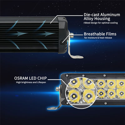 سیستم روشنایی آفرود میله نور LED دو ردیفه OSRAM LED Chip Truck Light Bar