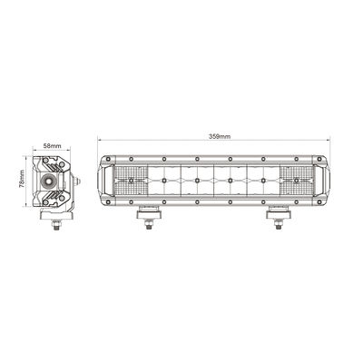 24pcs*3w Off Road Driving Dual Row LED Light Bar For SUV 2700lx R10