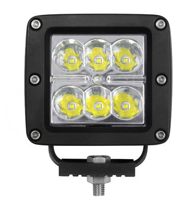 IP67 R10 پرتو نقطه ای LED چراغ های غلاف 90 درجه 18 وات مکعب های LED 3 اینچی