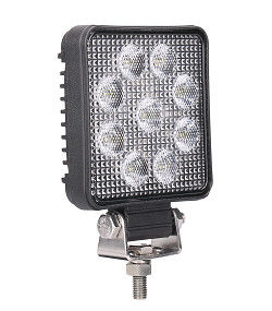 آفرود 9W Pure White Square LED Work Flood Lights 12V ضد آب