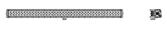 41.5 اینچ ردیف خمیده 240 واتی چراغ نور دوگانه LED CREE LED Car Light Bar Offroad
