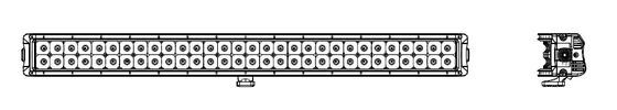 چراغ ضد آب 180 وات منحنی دو ردیفه CREE LED Light Bar Light Driving Offroad