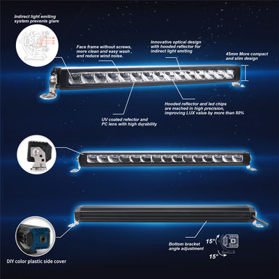 UTV ضد آب 5.5 اینچی خودکار LED Light Bar Anti Scratch خروجی 760lm