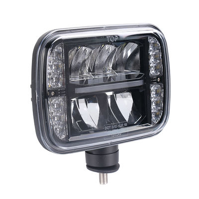 چراغ های جلوی برف روب LED مشکی SAE 5 X 7 30W 6000K کم نور بالا