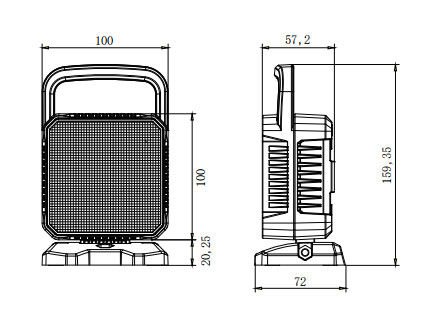 چراغ جستجو LED کنترل از راه دور ضد آب OSRAM 12W برای چراغ های سیل قابل حمل کامیون