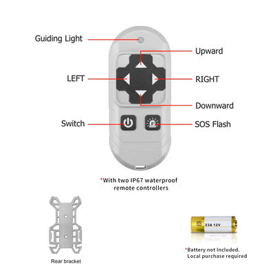 چراغ جستجوی LED کنترل از راه دور EMC سفید طبیعی برای کامیون 4320lm HANMA