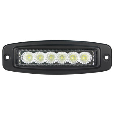 6 اینچ 6 عدد * 3 وات Bridgelux Ultra Slim Bar LED Flush Mount Flood Beam for Motorcycle