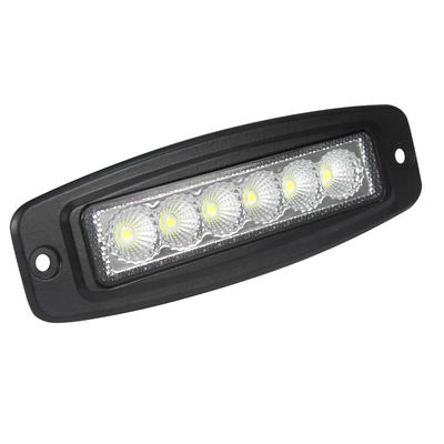 6 اینچ 6 عدد * 3 وات Bridgelux Ultra Slim Bar LED Flush Mount Flood Beam for Motorcycle
