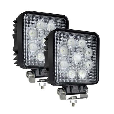 RoHS 27Watt 2PCS LED Work Flood Lights 2160 Lm for UTV
