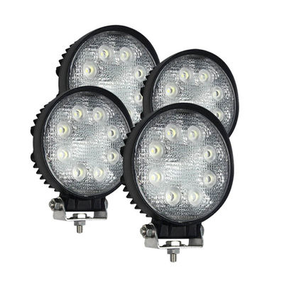 چراغ های LED گرد 1920lm 90 درجه 24 وات برای وسایل نقلیه صنعتی